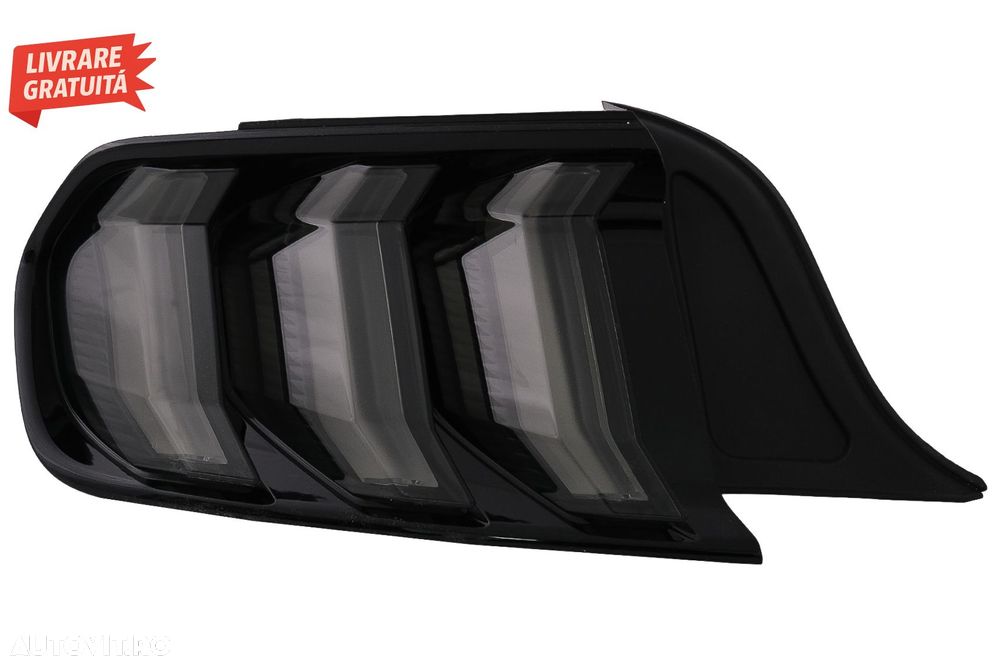 Stopuri Full LED Ford Mustang VI S550 (2015-2019) Fumuriu cu Semnal Dinamic Secven- livrare gratuita - 2