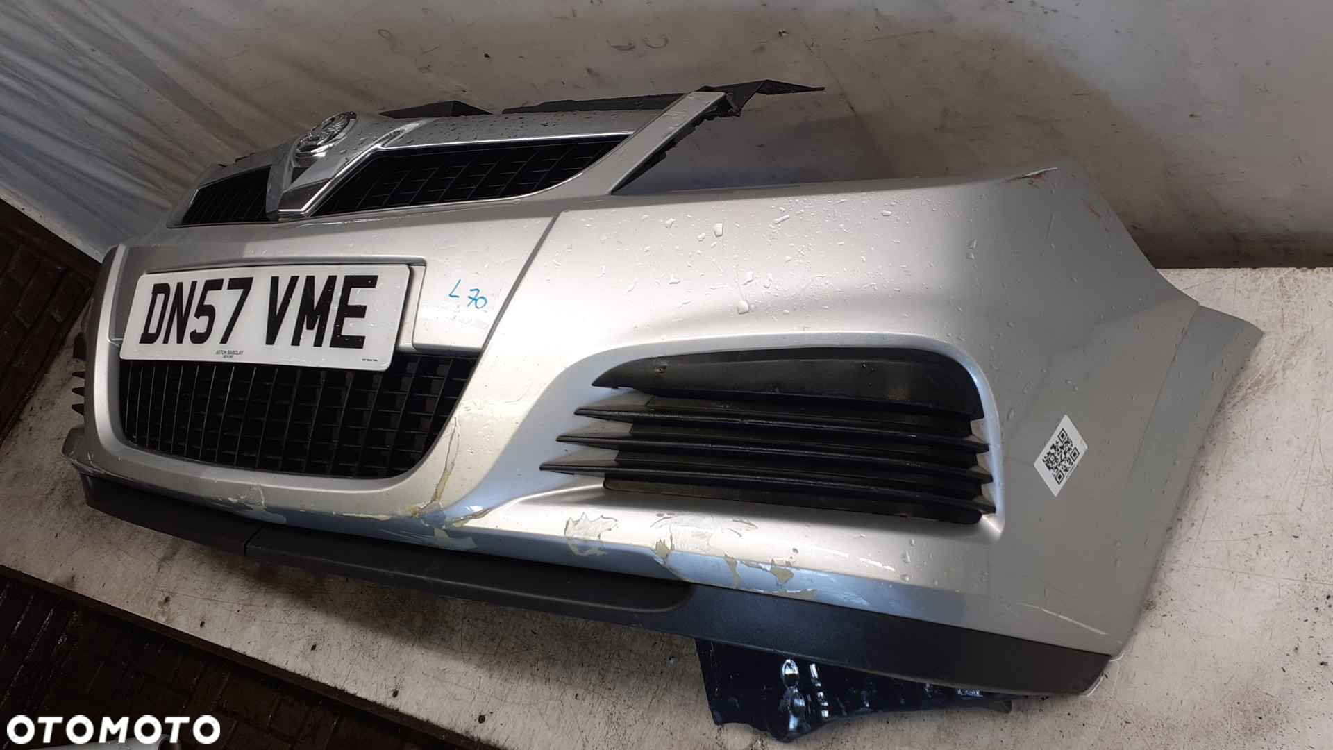 } ZDERZAK PRZÓD PRZEDNI OPEL VECTRA C LIFT FL Z157 SREBRNY - 3