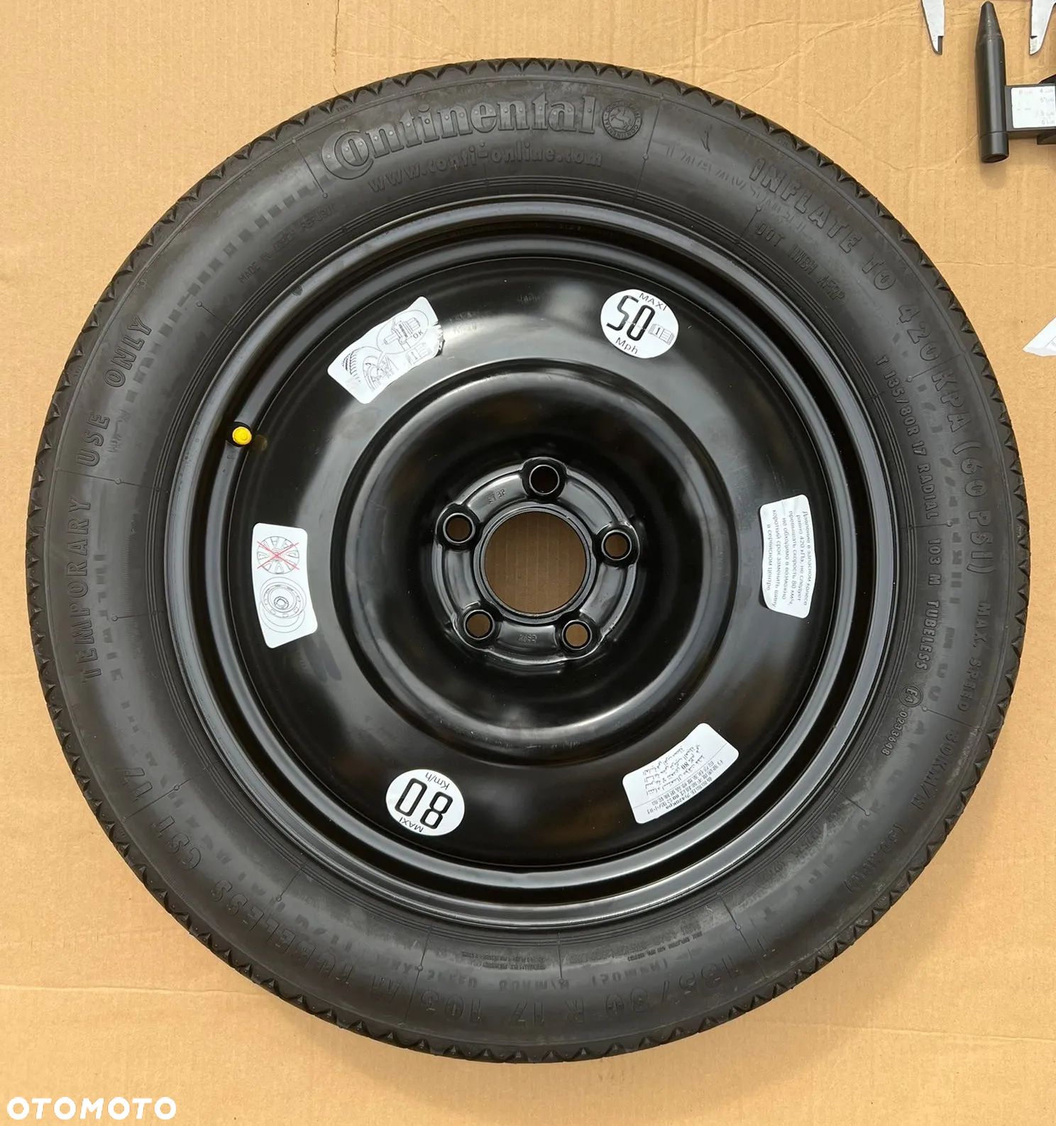Peugeot 508 II koło zapasowe dojazdowe 135/80 R17 103M 5x108 - 1