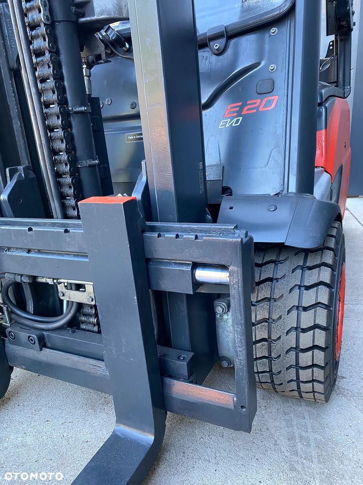 Linde E20L DUPLEX  przesuw zintegrowany, NOWE opony - 11