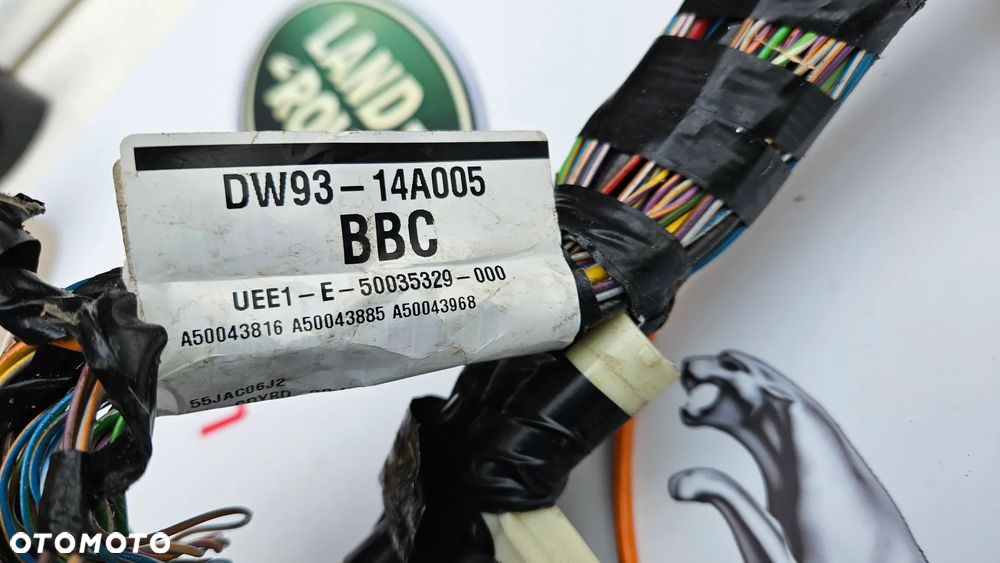 Jaguar XJ 351 Instalacja prawa komory bagażnika Wiązka tył prawy Przewody kompresora zawieszenia Modułów BSI DW93-14A005-BBC - 22