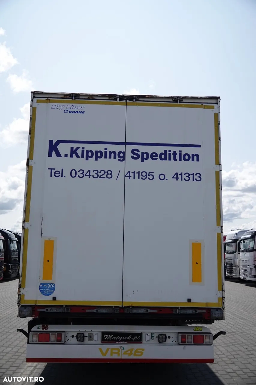 Krone CONTAINER / KOFFER / DOPPELSTOCK / COȘ PENTRU PALEȚI / AXĂ RIDICATĂ / IMPORTAT DIN GERMANIA - 12