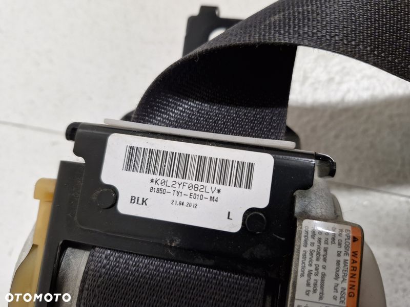 honda civic ix pas bezpieczeństwa lewy przód 81850-tv1-e010-m4 - 5