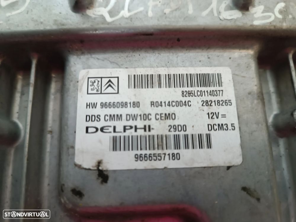 CENTRALINA DO MOTOR PEUGEOT 308 508 3008 / CITROEN C5 2.0HDI 150CV REF. 9666098180 R0414C004C 28218265 9666557180 - 2