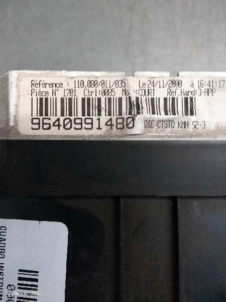 QUADRANTE PEUGEOT 106 II 2001 -9640991480 - 2