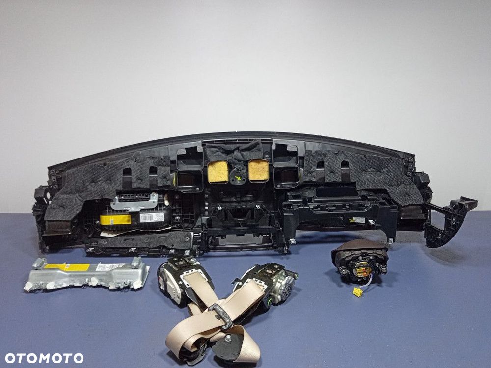 MERCEDES CLS W218 LIFT DESKA KONSOLA PODUSZKI AIRBAG PASY KPL BRĄZ EU - 3
