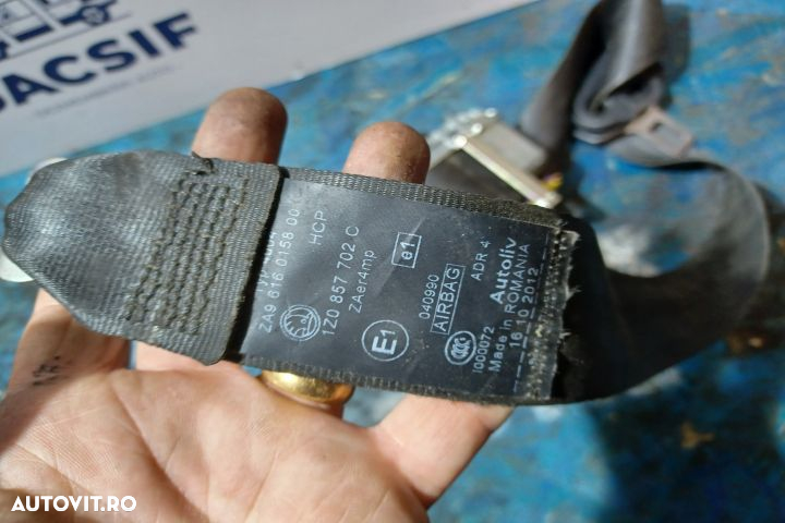 Centura siguranta fata dreapta 602035600 1Z0857702C Skoda Octavia 2 [ - 4
