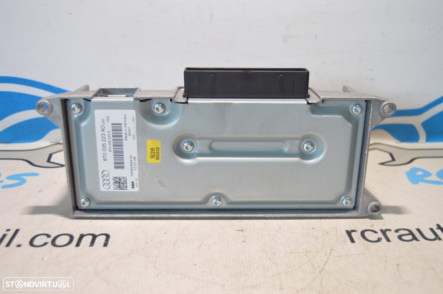 AMPLIFICADOR SONORO COLUNA COLUNAS SOM DISPOSITIVO ASK AUDI 8T0035223AD 8T0035223 8T0035223G 720300300400 7203003004 AUDI A5 8T3 8TA 3.0 TDI QUATTRO V6 245CV CDU CDUD A4 B8 4K - 5