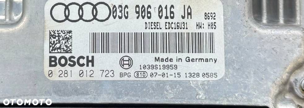 STEROWNIK SILNIKA 1.9 TDI AUDI 03G906016JA - 4