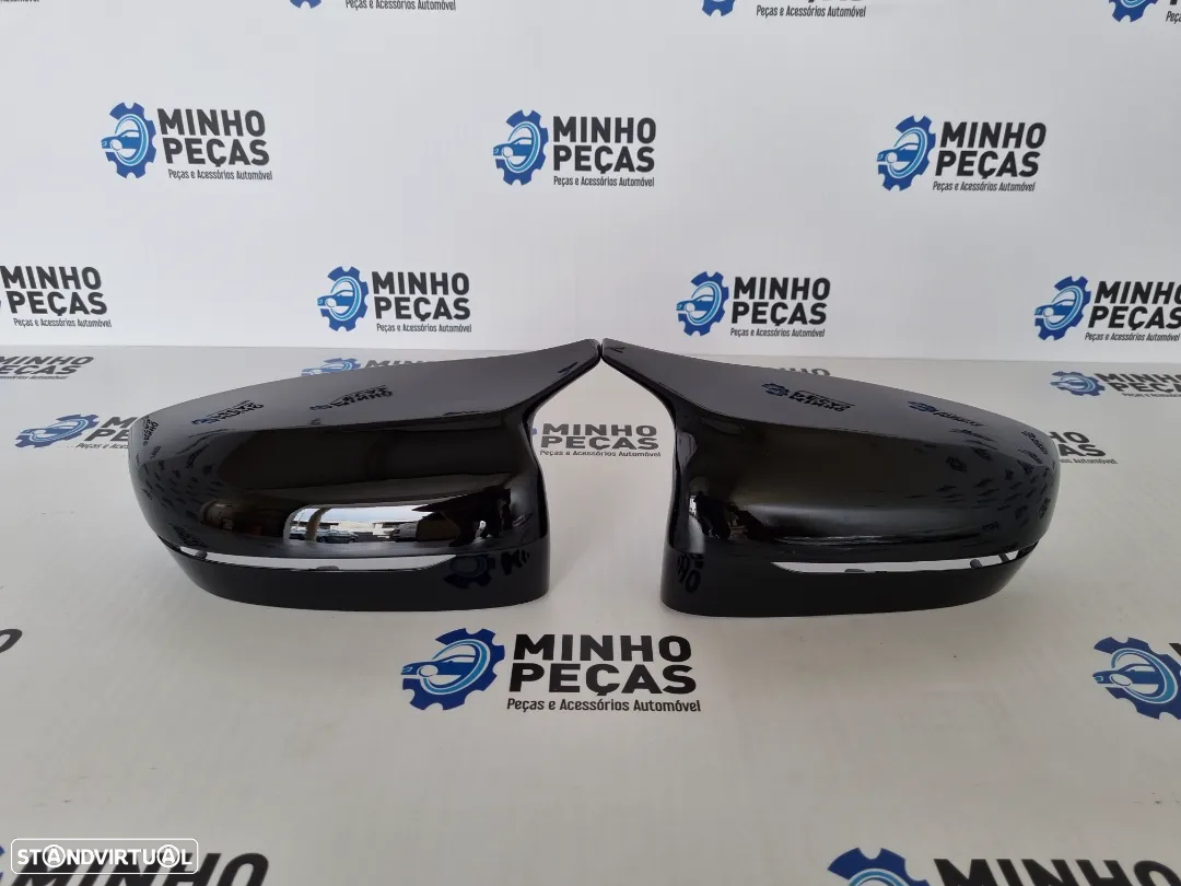 Capas de Espelho BMW Serie 5 (G30/G31) Look M5 Preto Brilho - 2