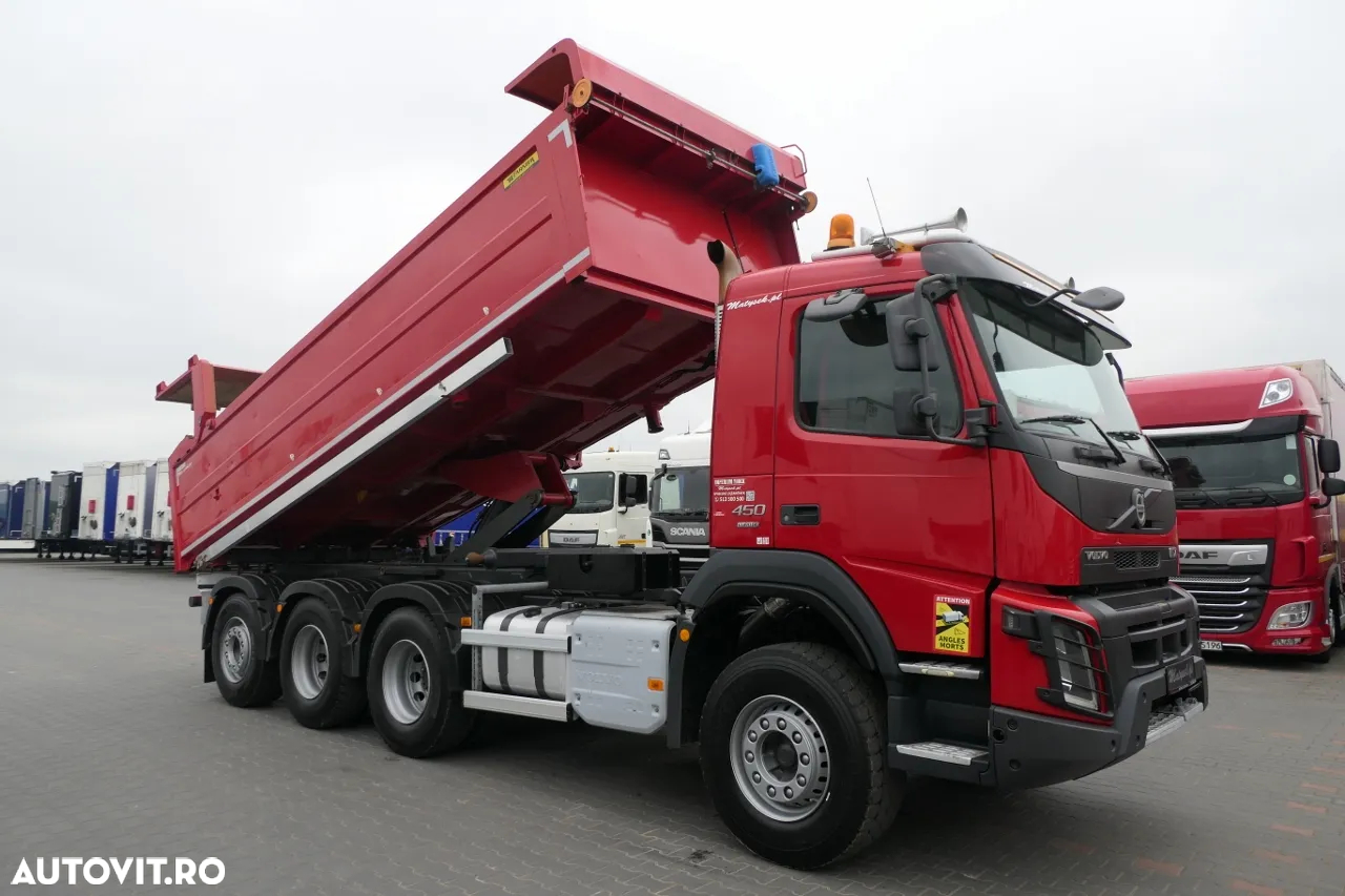 Volvo FMX 450 / 8x4 / 2 PAGINI. CAMION BASCULANTE / TRIDEM / AXIE DE DIRECȚIE LIFTARE / BORDMATIC / HYDROCLAP / 2016 - 6