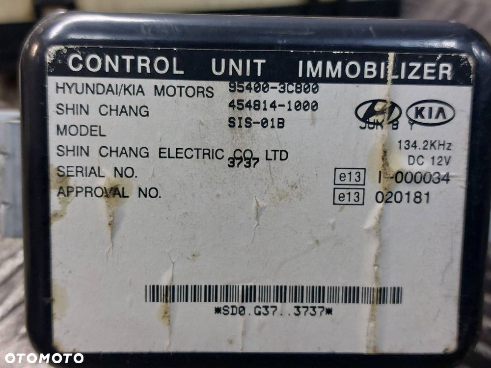 ZESTAW STARTOWY KIA MAGENTIS I 2.0 16V 39122-38190 95400-3C210 95400-3C800 - 5