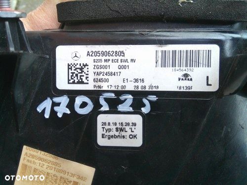 MERCEDES C KLASA W205 LED KOMBI LIFT LEWA ORYGINAŁ A2059062805 - 10