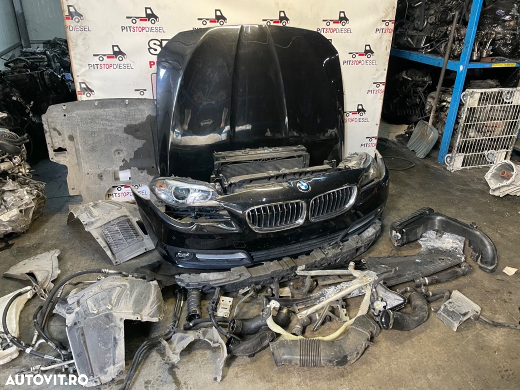 Fata completa BMW F10 F11 3.0 530d m50d lci Facelift 2013 2014 2015 2016 2017 capota-faruri-bara-grila-radiator - 10