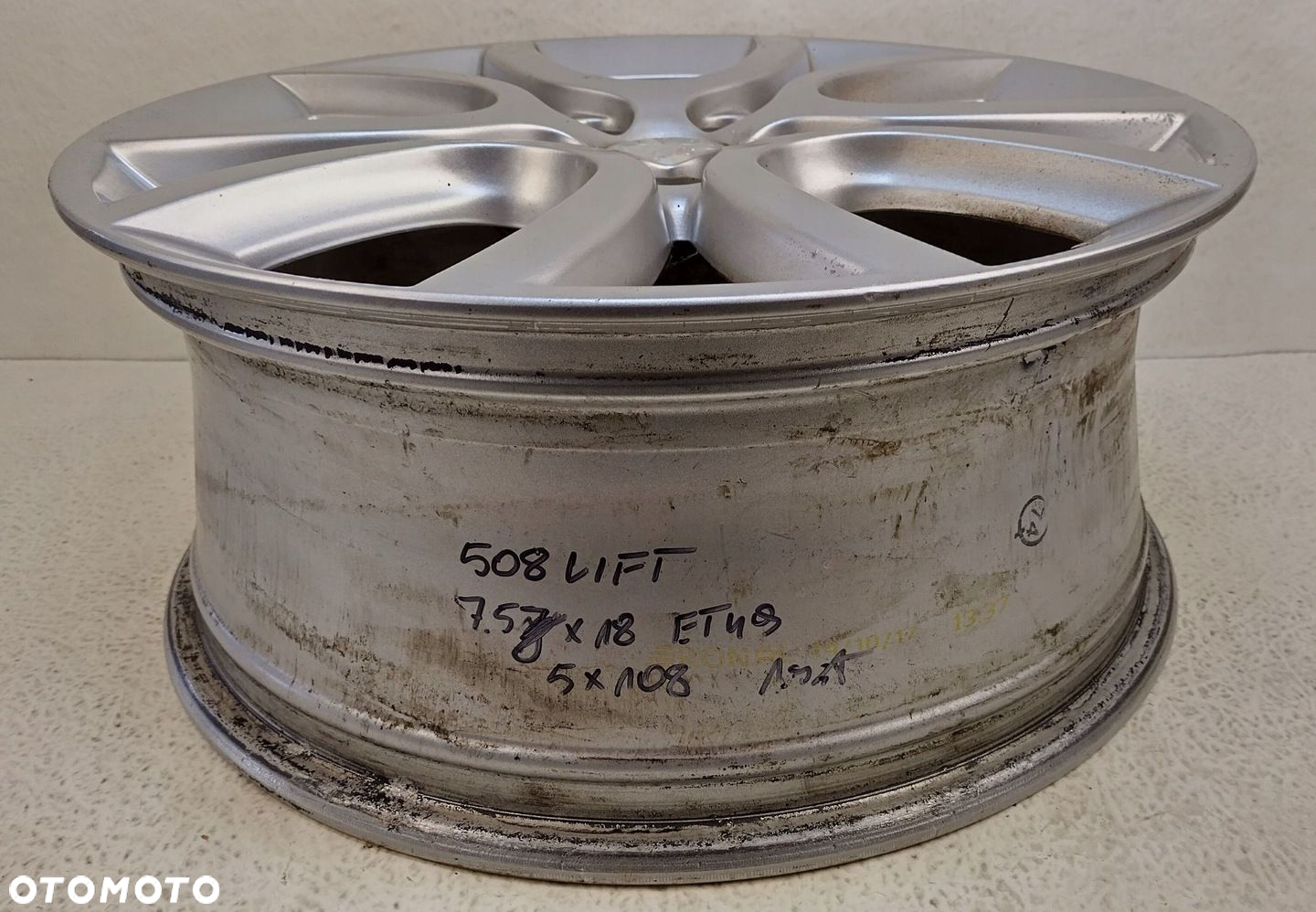 PEUGEOT 508 1 I LIFT 15-18 FELGA ALUMINIOWA 18" 7.5Jx18 ET49 967140877 - 7