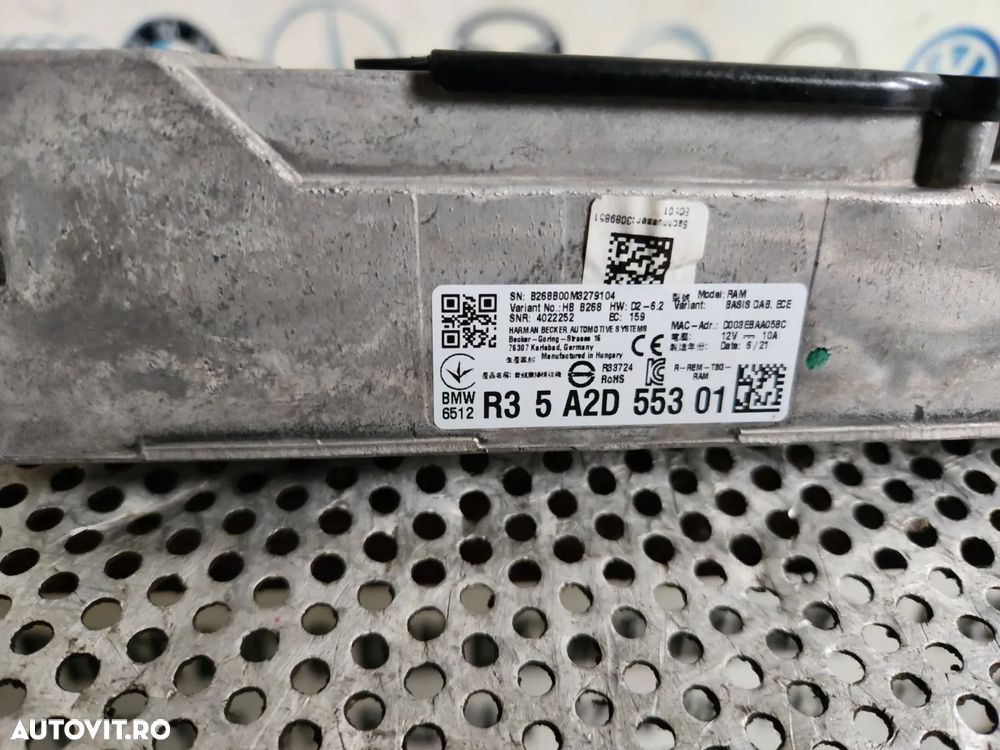 Amplificator Sunet Statie Bmw Seria 1 Seria 2 F40 F44 Cod 5A2D553 Dezmembrez Bmw F40 Seria 1 B47 B3 - 6
