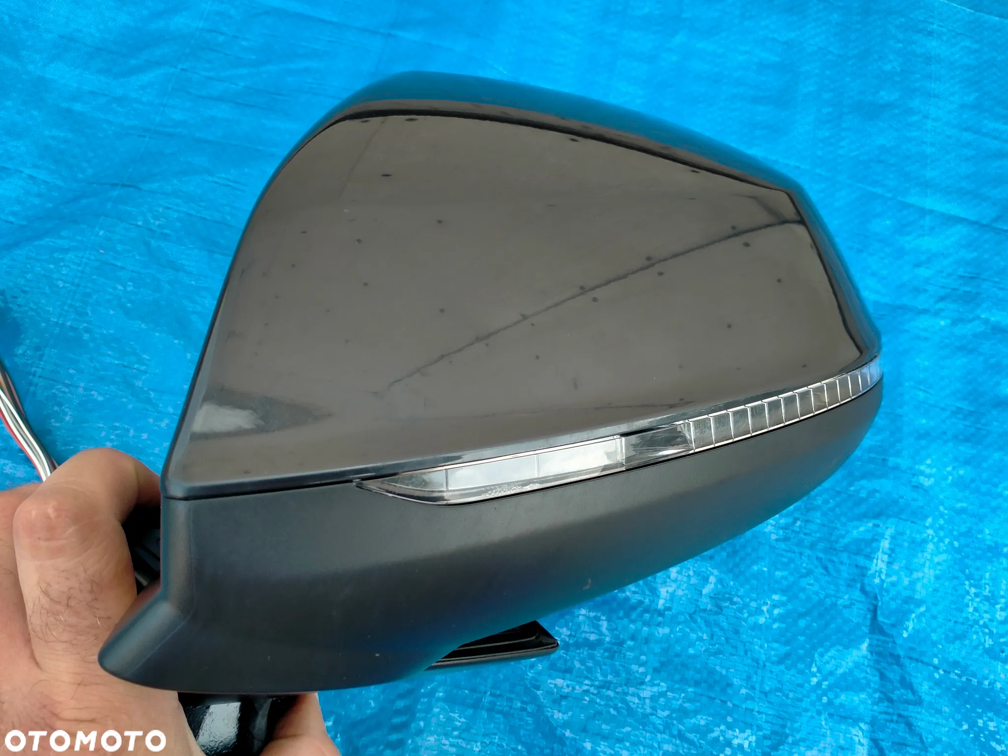 Audi Q7 SQ7 4M / Lusterko Lewe / SHADOW LINE / 13 Pin Pinów / Side Assist / Asystent / EUROPA - 4
