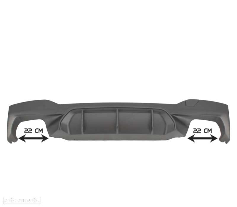 DIFUSOR BMW G30 G31 LOOK M5 PRETO MATE - 6