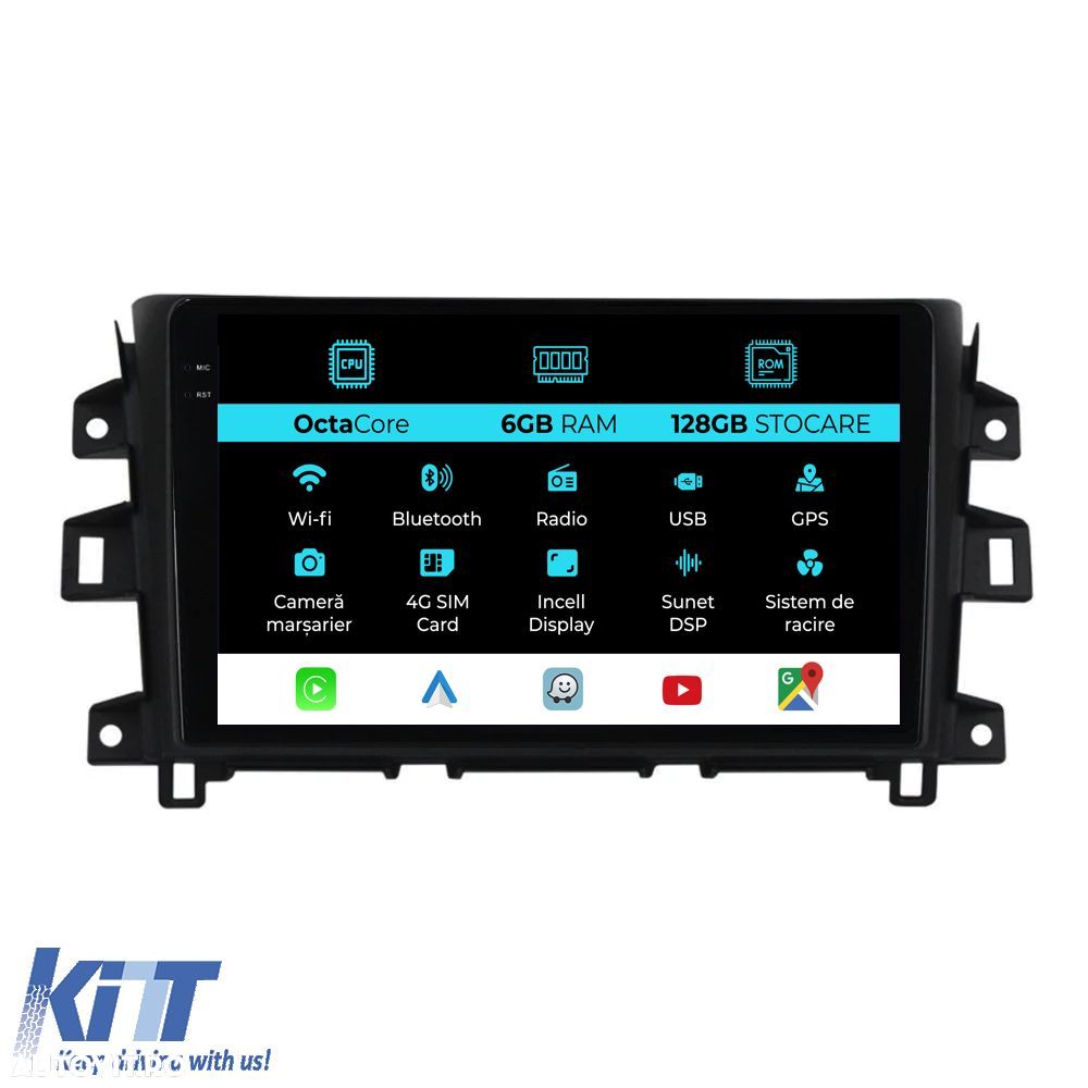 Navigatie Dedicata Nissan Navara (2015-2022), 10Inch, 6Gb Ram, 128Gb S - 1