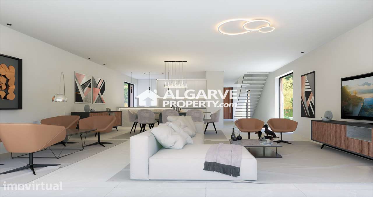 Moradia V4 de estilo contemporâneo em fase construção com vista mar ju - Grande imagem: 3/13
