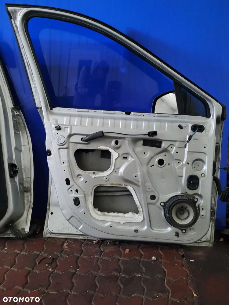 DRZWI LEWY PRZÓD LEWY PRAWY TYŁ RENAULT SCENIC III  3 SREBRNE BIAŁE - 10