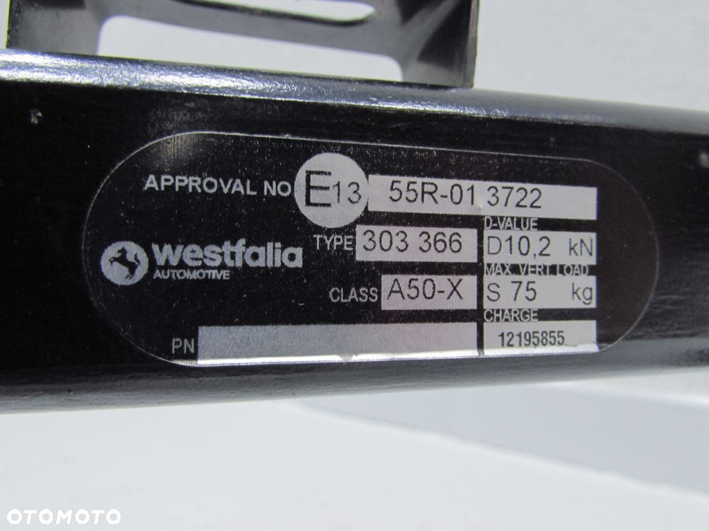 BMW 3 GT F34 13-21 HAK HOLOWNICZY PRZYCZEPY WESTFALIA 303366600001 - 7