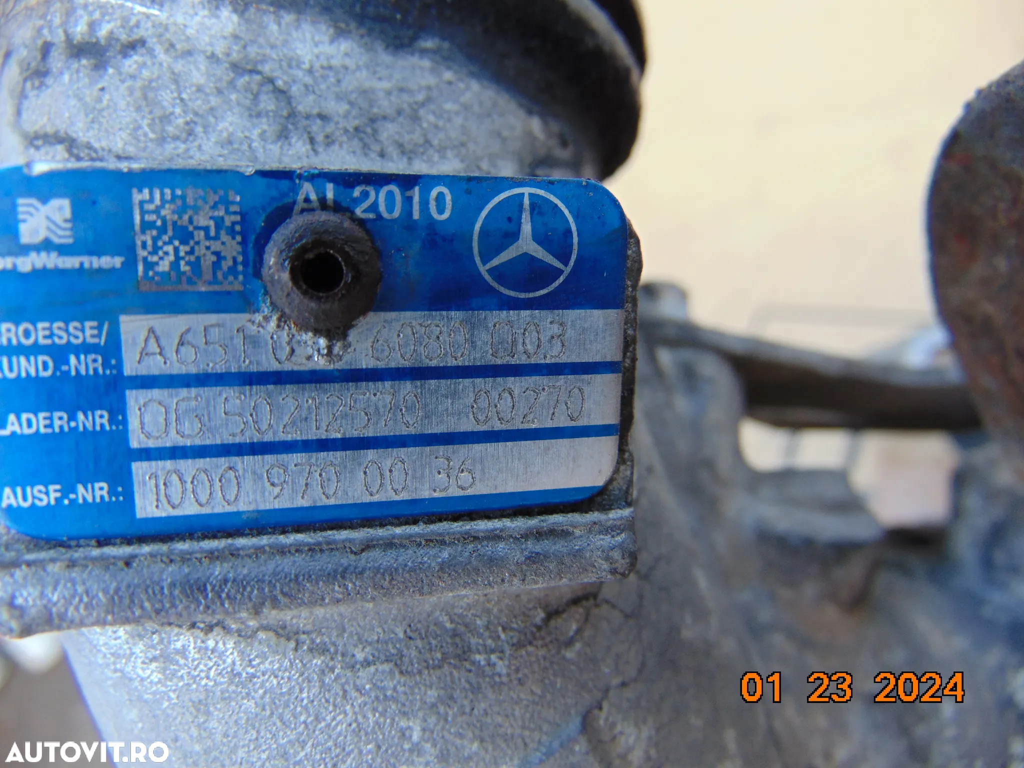 Turbine Mercedes Sprinter 2.2 euro 5 biturbo w906 euro 5 Vito w639 euro 5 cod a / a - 4