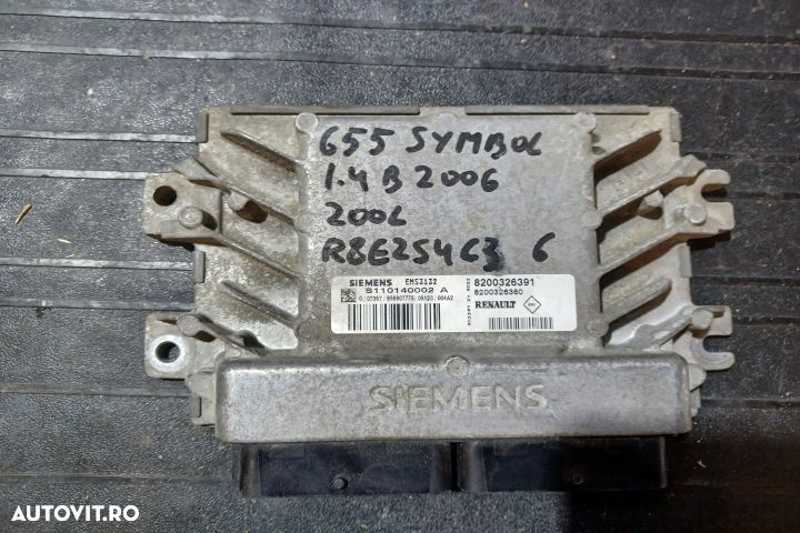 Calculator motor ECU S110140002  8200326391 - 1,4 B S110140002  82003 - 1