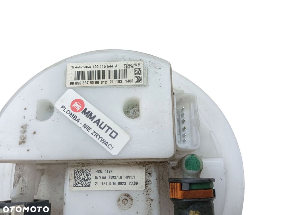 POMPA PALIWA W BAK CITROEN C5 AIRCROSS (2018-2022) 1.5 BlueHDI 131KM 9809358780 - 3