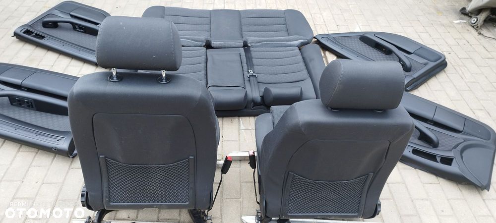 Fotel Fotele Zestaw Welur Czarna Krata Kubełki Grzane Audi A6 C5 Kombi 99 rok Części Blask Gołdap - 15