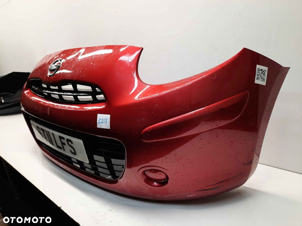 ^ ZDERZAK PRZÓD PRZEDNI NISSAN MICRA K13 AY4 BORDO BORDOWY - 3