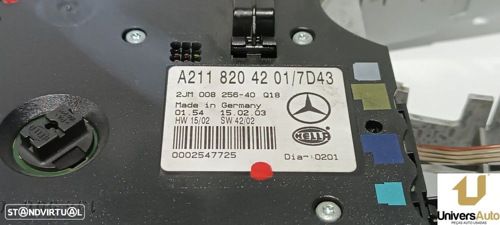 LUZ INTERIOR MERCEDES CLASE E (W211) BERLINA E 270 CDI (211.016) - 4