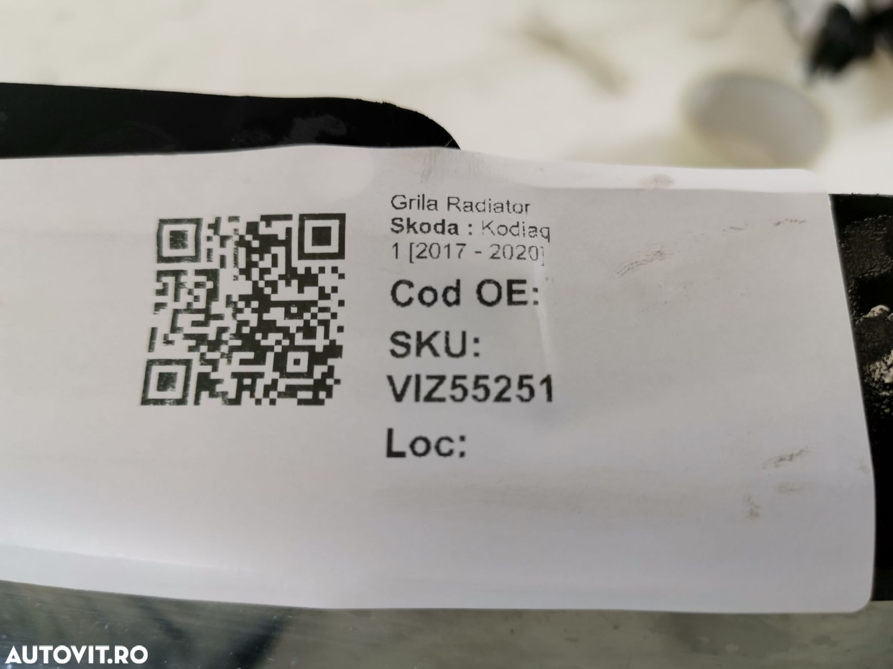 Grila Radiator Skoda  Kamiq 1 [2019 - 2020] 2021 2022 2023 2024 Origin - 8