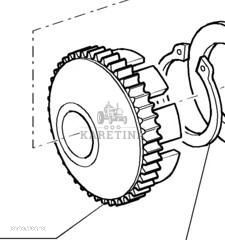New Holland T7000 T7030 Koło Zębate Napędu Mostu Przedniego CZĘŚCI 5164773 87699456