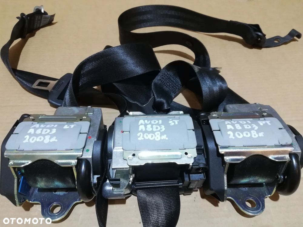 Tył pasy bezpieczeństwa Audi A8 S8 D3 4E 4E0857806D - 2