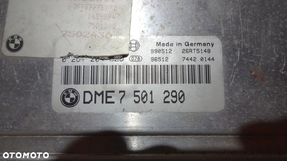 BMW E39 540i  E38 740i 4.4l V8  Moduł silnika DME7501290  0261204620 - 2