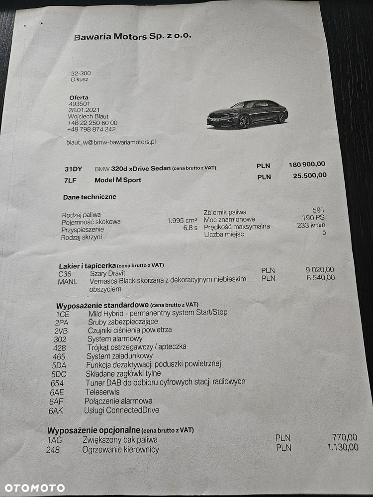 BMW Seria 3 320d M Sport sport - 30