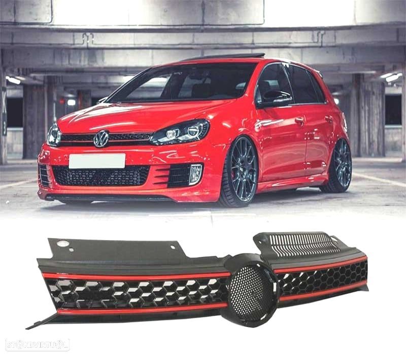 GRELHA FRONTAL VOLKSWAGEN VW GOLF 6 MK VI 08-12 LOOK GTI - 1