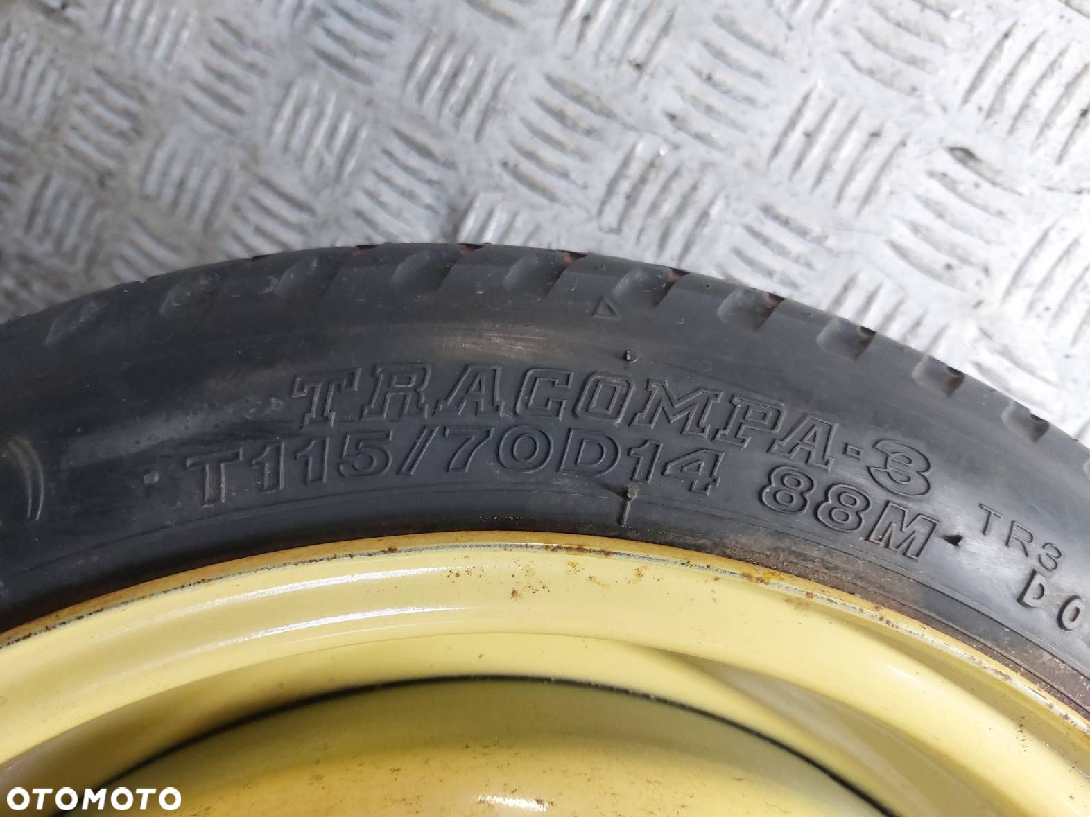 KOŁO DOJAZDOWE DOJAZDÓWKA 4X100 4Jx14 FI54,1 115/70R14 TOYOTA YARIS I - 5
