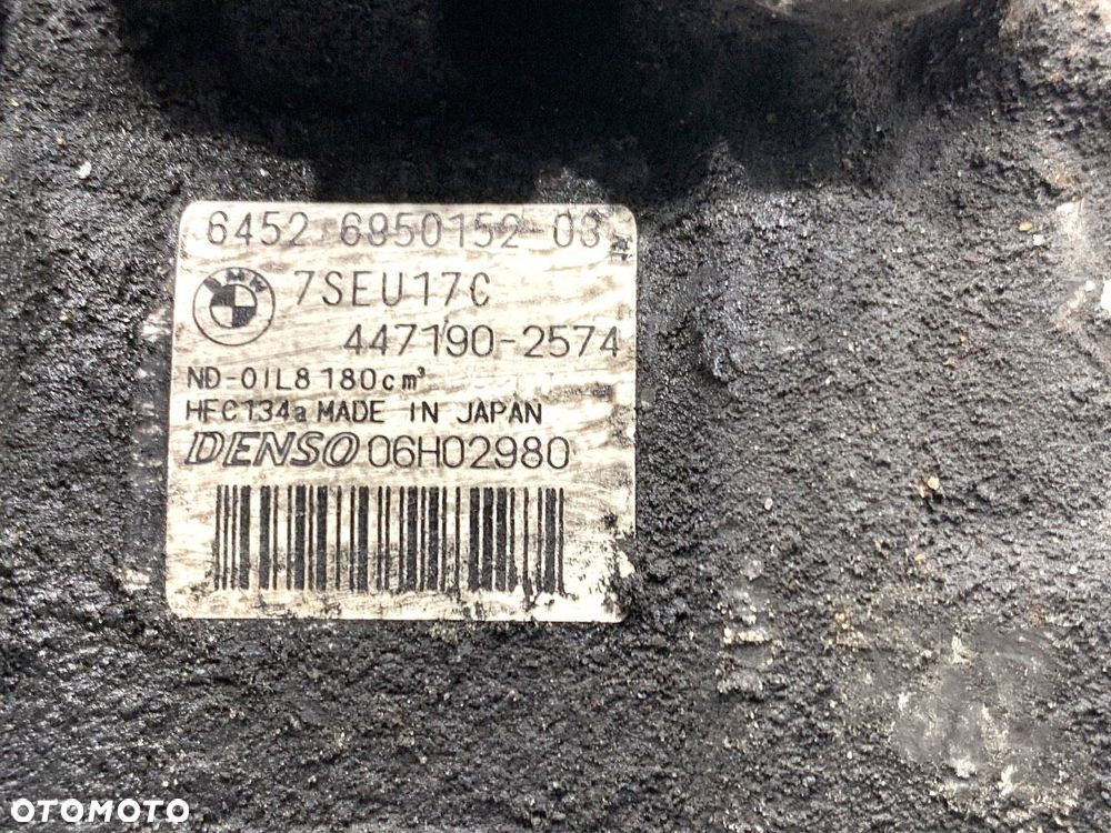 SPRĘŻARKA KLIMATYZACJI  BMW 5 Touring (E61) 2004 - 2010 520 d 120 kW [163 KM] olej napędowy 2005 - 4