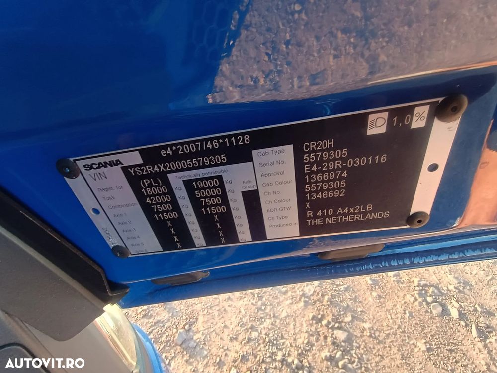 Scania R 410 / GNL / RETARDER / COMPLET AIRMATIC / 2020 - 36