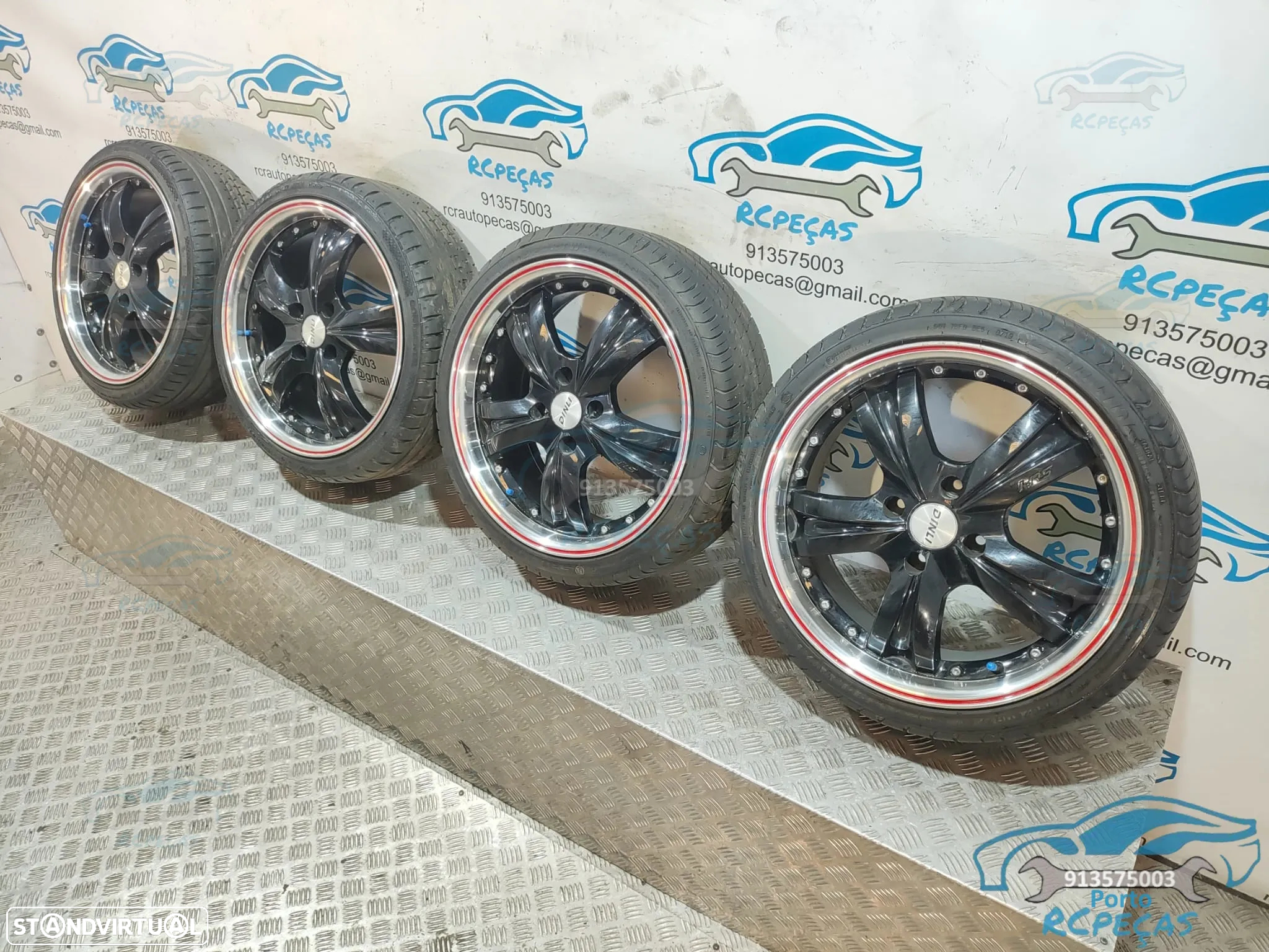 Jantes 17" HRS 4x100 - 7J | ET40 - 195 40 17 | Mini | Cooper | Aba | Polida | One | S | JCW | SD | Polegadas | Jante - 3