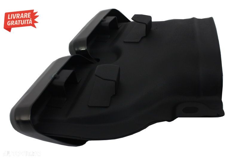 Difuzor Bara Spate cu Ornamente tobe Negre Mercedes C-Class W205 S205 (2014-2020) - livrare gratuita - 9