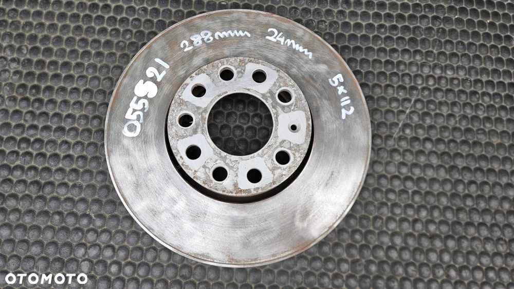 Tarcze Tarcza 288mm 245mm 5x112 Klocki Hamulce Przód Przednie Tył Tylne Audi A4 B6 B7 - 5