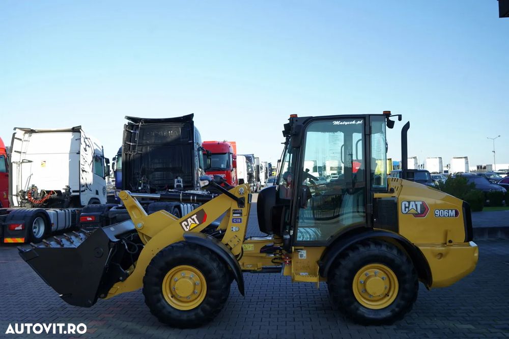 Cat 906M / ÎNCĂRCĂTOR PE ROȚI / 2020 / CUPĂ CU FALCI / - 11