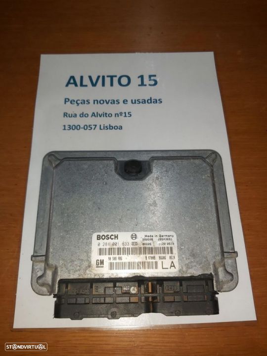 Centralina motor Opel Vectra B 2.0Dti 16v  Ref: 0 281 001 633   90 508 986 - 1