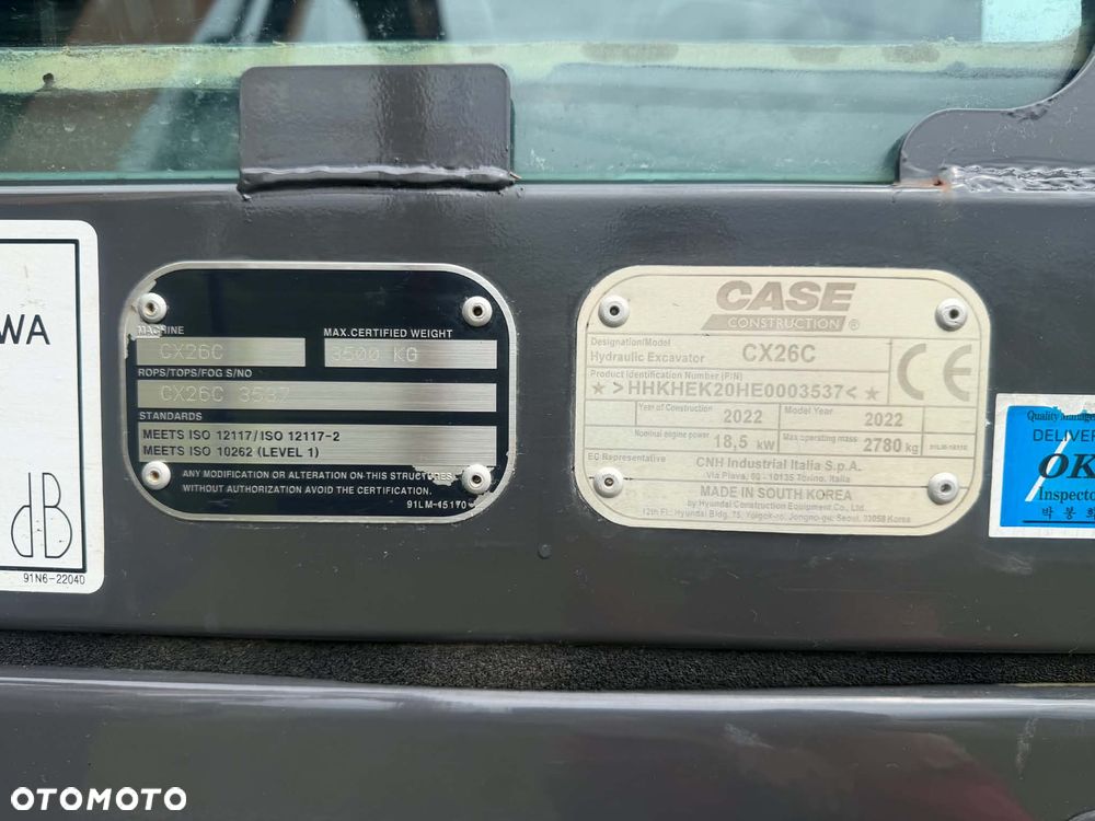Case CX 26C - 5