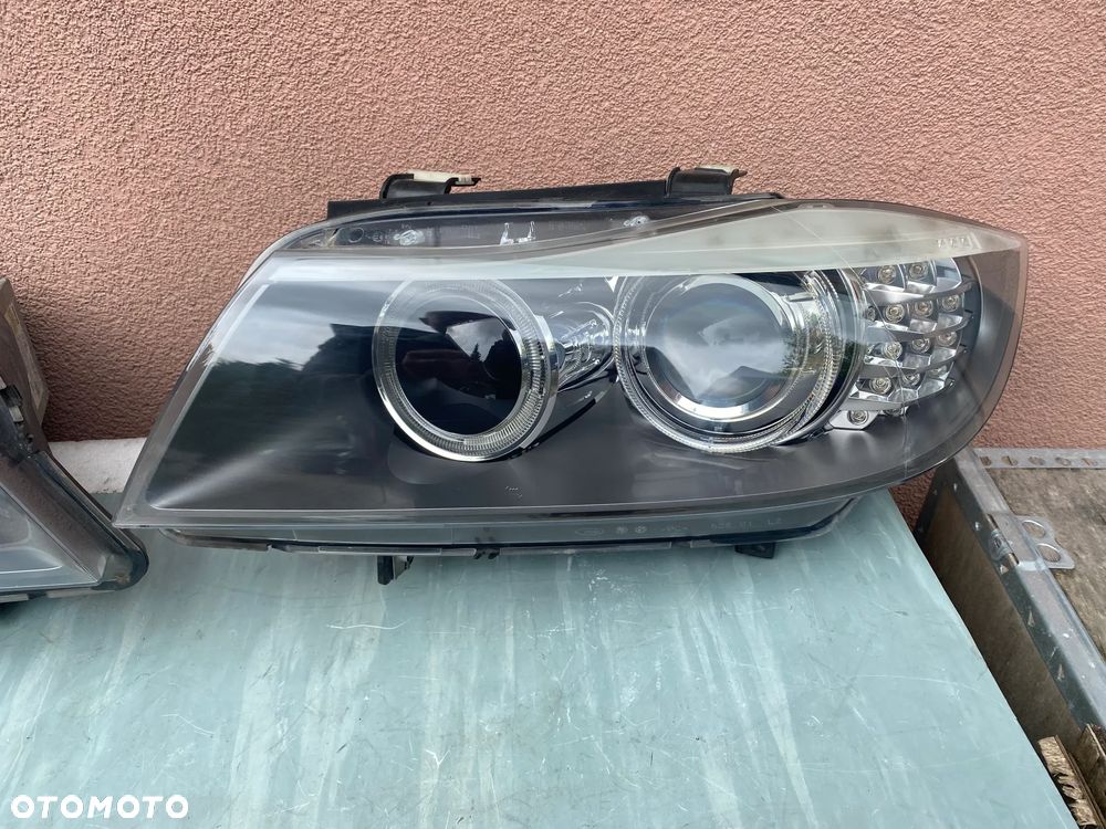 lampa bmw 3 e90 lift bi xenon nieskrętny lewa eu cała - 1