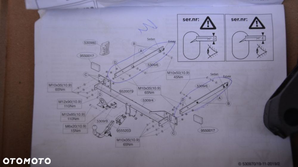 Mercedes E-Class 2009 -   - Hak Brink NOWY Wypinany zamykany na klucz NOWY - 4