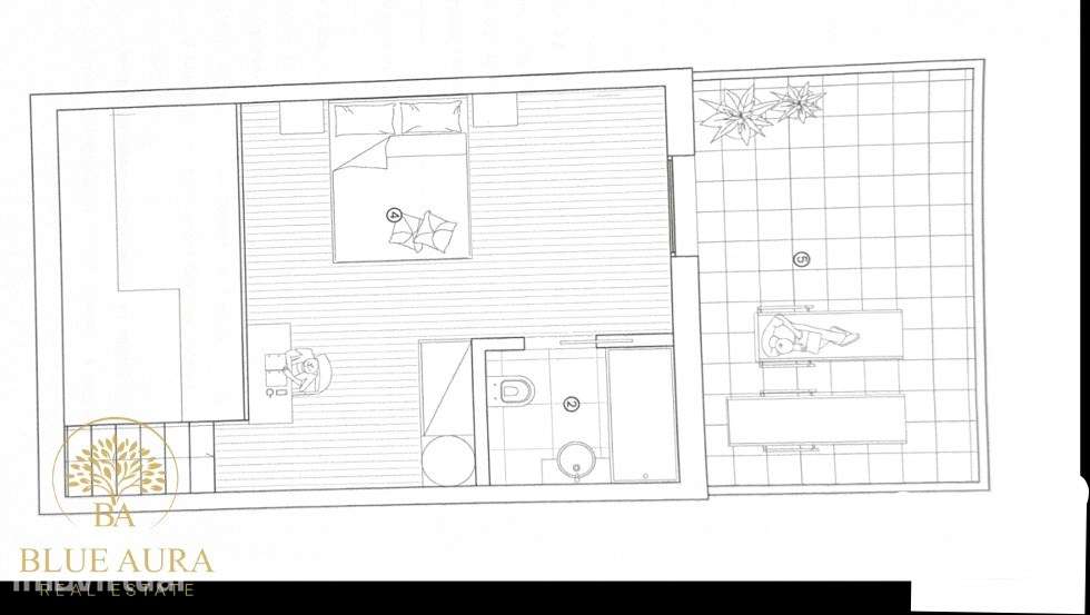 Apartamento T1 Duplex com Terraço e Piscina - Grande imagem: 3/15